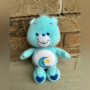 Care Bears Plush Bedtime Bear 10" Stuffed Animal Blue Moon Gold Star Toy 2002